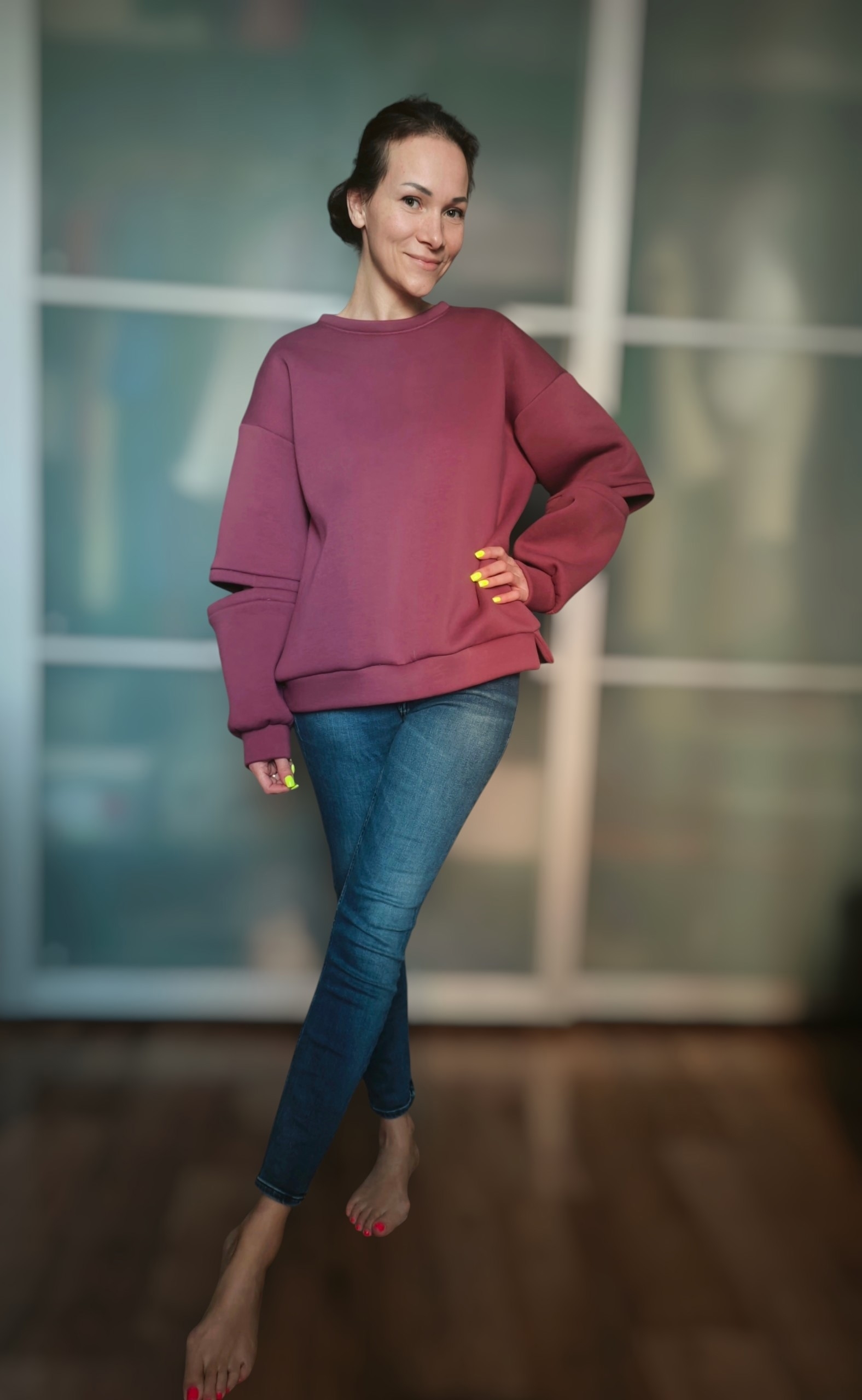 Свитшот из футера с начесом