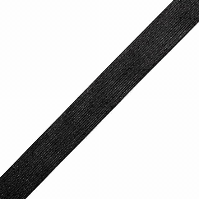 Резинка вязанная Черный, 30мм		