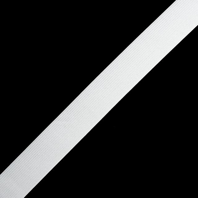 Резинка вязанная Белый, 30мм		